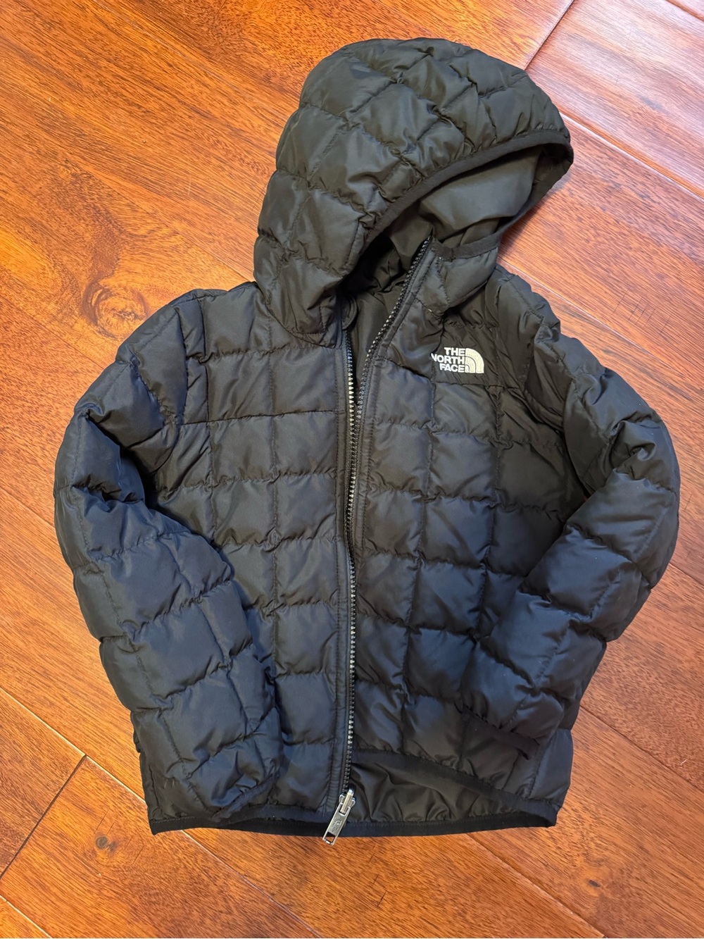 Kids The North Face Hooded Puffer Reversible Jacket